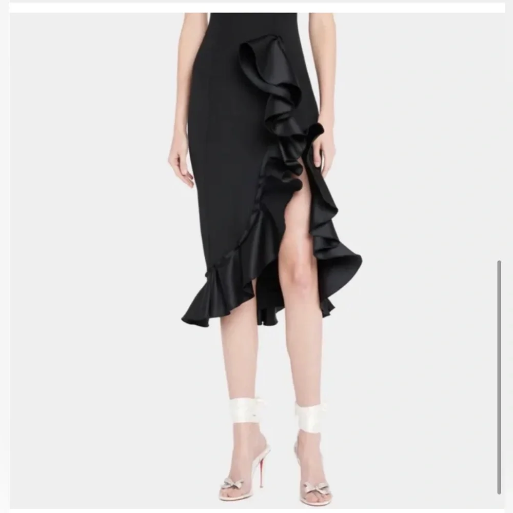 New! Authentic 37.5 Christian Louboutin Crystal Bow,Silk-Tie,PVC,&Red!*4” heel! - Picture 2 of 5